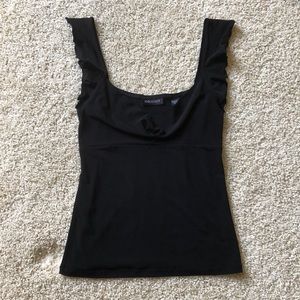 Ideology drape neck short sleeve top